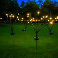 Miniatyrbilde 4 av 4: Solcelled LED Lys i Firefly-Form Vanntett Dekorasjon Varmt Lys L