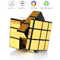 Miniatyrbillede 3 af 5: 3x3x3 Spejl Speed ??Terning Puzzle Sort Krop + Sølv Mærkat (Gol