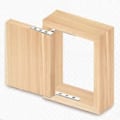 Pikkukuva 4 / 4: Ruostumattomasta teräksestä valmistetut piilosaranat 360 asteen pyörityksellä 100 mm x 32 mm oviin ja kaappeihin, 2 kpl