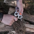Miniatyrbilde 4 av 5: Camping Tripod Board Tilbehør Gjør Grener om til Bål Tripod for Matlaging Bærbart Campingutstyr for Reise Utendørs