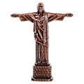 Miniatyrbilde 1 av 2: Jesus Figur Skrivebord Legering Jesus Statue Kristent Jesus Skulptur Hjemme Ornament Dark Red