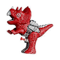 Miniatyrbillede 1 af 5: Unik pistol, vandlege til svømmebassin, strand, pool, have Triceratops Red