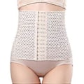 Miniatyrbillede 4 af 5: Åndbar talje-abdominal korset bælte Body Shaper Trainer XS (Beige XS) Beige XS