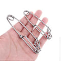 Pikkukuva 3 / 5: 5 kpl/pakkaus pitkäsiimaleikareita ruostumattomasta teräksestä Snap Swivel Longline Branch Hanger Tonnikalan kalastusliittimet M