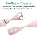 Miniatyrbillede 4 af 5: 2 stk. udskiftningsremme kompatibel med Fitbit Charge 3/Fitbit C