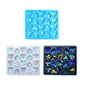Miniatyrbilde 2 av 5: Trendy Holografisk Hjerteformet Silikonform for DIY Øredobber Kjærlighetshjerte Ørepynt Sjarm Epoxy Resin Former Blå Blue
