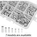 Miniatyrbilde 4 av 5: 600 stk. Uisolerte kabelhylser 0,5/0,75/1,0/1,5/2,5/4,0/6,0 mm² Kabelkoblinger Endeterminaler Krympekontakter i Plastboks
