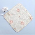 Miniatyrbild 5 av 5: Babyhaklapp i bomullsmuslin med tecknat tryck, bandana, scarf, multifunktionell rapduk, justerbar för matning, tänder och dreglande pink bow