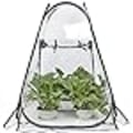 Miniatyrbilde 1 av 4: Mini drivhus pop-up - Lite plantetelt for vinter - Blomsterpotte - M
