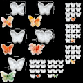 Miniatyrbillede 3 af 5: 10 stk. Dekorationer Lys Håndlavede Gaver Form Rumdekorationer Håndværk Støbeforme 3D Silikone Håndarbejde Fremstilling af Forme butterfly snake