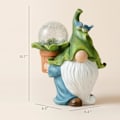 Miniatyrbillede 4 af 5: Havefigur af havenisse - Resin-nissefigur, der bærer magisk kugle