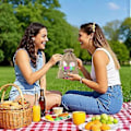 Miniatyrbild 5 av 5: Påskpresentpåse Kanin Ägg Element Barns Påsk Linne Dragsko Godispåse B