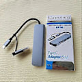 Pikkukuva 5 / 5: RYRA USB C Hub Type C - HDM-yhteensopiva RJ45 5 6 8 11 portin telakka PD TF SD AUX:lla