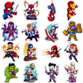 Miniatyrbillede 3 af 5: Teens Hero Stickers 50stk Vandtætte til Decal, Laptop Hydro Flas