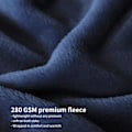 Miniatyrbilde 5 av 5: Fleece Sofa Teppe 130x150 - Vinter Sofa Teppe, Marine Bl