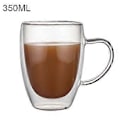 Pikkukuva 2 / 2: Kaksiseinäiset eristetyt lasit Espresso-mukit Borosilikaattilasikupit 350ml