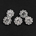 Miniatyrbilde 5 av 5: 5 stk. 12 mm runde rhinestones skaftknapper syhåndverk pynt DIY annet