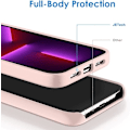 Pikkukuva 3 / 5: (Rose)Kotelo iPhone 13 Prolle 6,1 tuumaa, silikonikotelo, suojakotelo