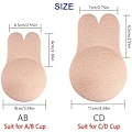 Miniatyrbilde 5 av 5: CD Invisible Bra Gathering Adhesive Silicone Strapless Bra Adhes