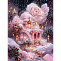 Miniatyrbillede 1 af 5: 30x40cm 5D DIY Diamantmaleri Fuld,Fleur de Fantaisie#B,DIY Dia