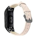 Pikkukuva 1 / 5: Aitoa lehmännahkaa oleva ranneke Xiaomi Smart Band 8 -älykellolle ja musta kellokotelo Style J