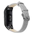 Miniatyrbillede 1 af 5: Til Xiaomi Smart Band 8 Ægte Læderrem med Sort Urkasse Style G