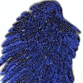 Miniatyrbild 4 av 5: Ängelvingar paljettlapp (färgglad) - broderat mönster vinge S