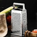 Miniatyrbilde 1 av 4: Rustfritt stål firesidig rivjern husholdningskjøkken multifunksjonell Tower grønnsaks- og fruktskiver ingefær- og hvitløkskvern