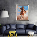 Miniatyrbilde 3 av 5: 5D Diamantmalerisett 30x40cm DIY Fargerik Hest Diamantkunst Ki