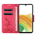 Miniatyrbild 2 av 5: Fodral för Samsung Galaxy A05s 4G, Folio PU Läder Fjärilar Blomma Mobilskal Style B