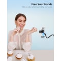 Miniatyrbillede 3 af 5: Sort - Svanehals telefonholder, 360° justerbar foldbar telefon h
