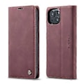 Miniatyrbillede 2 af 5: CaseMe-013 Læder Etui Til iPhone 13 Til iPhone 13 Wine Red