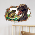 Miniatyrbild 4 av 5: Trasig vägg 3D djur dinosaurie väggdekal sovrum vardagsrum c
