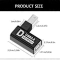 Miniatyrbillede 3 af 5: Fleksibel USB 2.0 Type B Han til Hun Adapter til Harddisk, Printer, Scannere Tilslutning Dobbelt-skærmet Adapter Bend down