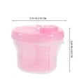 Miniatyrbilde 2 av 3: 3 stk. Babyflasker Matbeholder for babyer Formeldispenser Reisebeholder for snacks Reisebeholder for formel