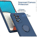Pikkukuva 2 / 5: Suunniteltu Samsung Galaxy A53 5G -kotelolle, Galaxy A53 5G silikonikotelo rengaspidikkeellä [Pehmeä naarmuuntumista estävä mikrokuituvuori] Iskunkestävä kotelo