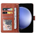 Miniatyrbillede 2 af 5: Til Samsung Galaxy S23 FE Etui Kort Slots PU Læder Flip Wallet Cover Style A