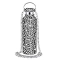 Miniatyrbillede 1 af 5: Diamant Vandflaske Bling Rhinestone Rustfrit Stål Termoflaske Black