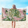 Miniatyrbild 1 av 5: Mikrofiber Strandhandduk Superlätt Färgglad Badhandduk Sandtät Strandfilt Multifunktionell Handduk för Resor Simbassäng 30x60 Tum