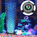 Miniatyrbillede 4 af 5: Neddykkelig akvarium boblelampe, automatisk farveskiftende luftboble