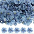 Miniatyrbillede 1 af 2: 100 stk. DIY Blommeblomst Blomsterhoved Hårnål Fremstillingsmateriale Blomsterpynt Blue