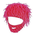 Miniatyrbilde 1 av 5: Strikket Lue Strikket Beanie Lue Casual Kostyme Rekvisitt Menn Kvinner Vinter Varm Hodeinnpakning Fuzzy Vinterlue for Ferie Snowboarding(Rose Rød L)