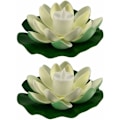 Miniatyrbild 1 av 5: Flytande poollampor, LED-lotusblomlampor, flytande LED-ljus för simning