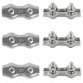 Miniatyrbilde 1 av 5: M5 Duplex Clips Kabelbindere 304 Rustfritt Stål Duplex Linjeklips