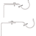 Pikkukuva 5 / 5: Argent 2.5cm * 2.5mm, säädettävä seinäkiinnike verhotangolle