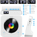 Miniatyrbild 2 av 5: Vit - CD-spelare för skrivbord med Bluetooth Gueray Väggmonterad CD