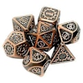 Miniatyrbild 1 av 5: 7 st/förpackning Polyedrisk zinklegering för Dragon Scales DnD RPG brädspelstärningar (06) 6