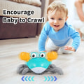 Miniatyrbillede 2 af 5: Sensing Crawling Crab, Tummy Time Baby Legetøj, Interaktivt Gående