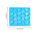 Miniatyrbilde 3 av 5: Trendy Holografisk Hjerteformet Silikonform for DIY Øredobber Kjærlighetshjerte Ørepynt Sjarm Epoxy Resin Former Blå Blue