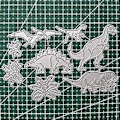 Miniatyrbillede 4 af 5: Dinosaur Metal Skærestencils DIY Scrapbooking Album Papirkort Skabelon Form Prægning Dekoration